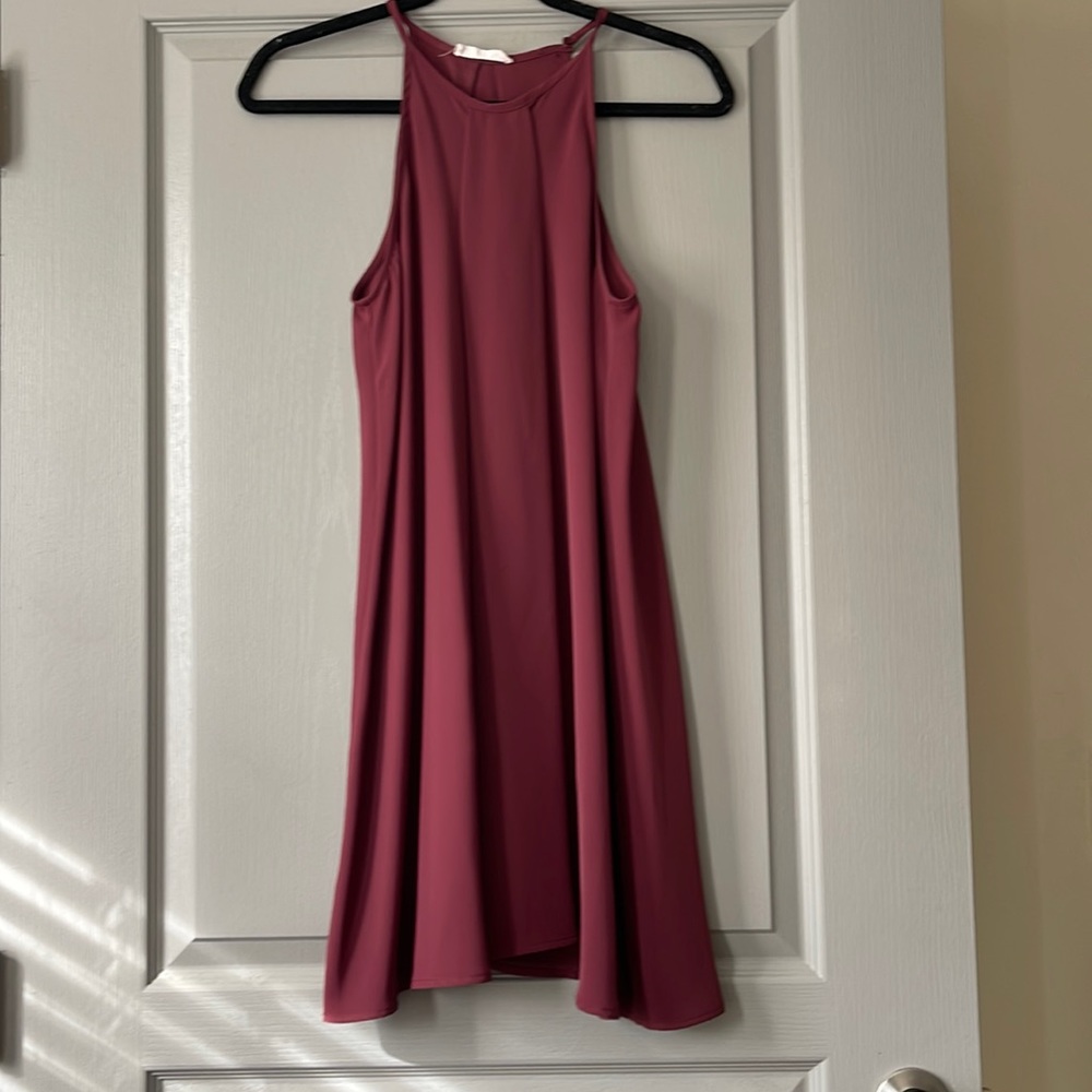 Lush Burgundy Dress